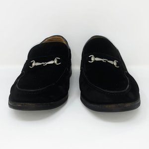 GRAVATI Men Black Suede Horsebit Loafers